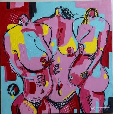 Original Conceptual Nude Painting by Ann Gadd
