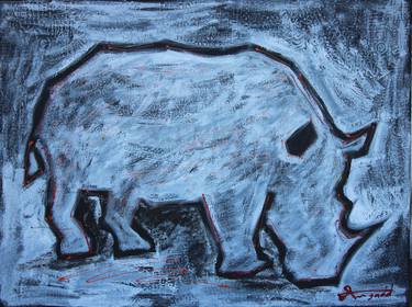 Print of Abstract Animal Paintings by Ann Gadd