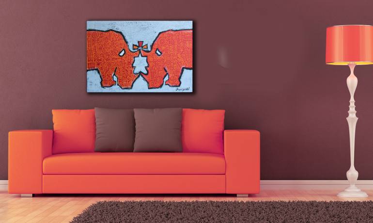 Original Conceptual Animal Painting by Ann Gadd