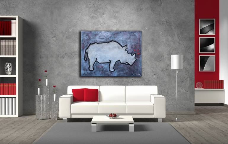 Original Conceptual Animal Painting by Ann Gadd