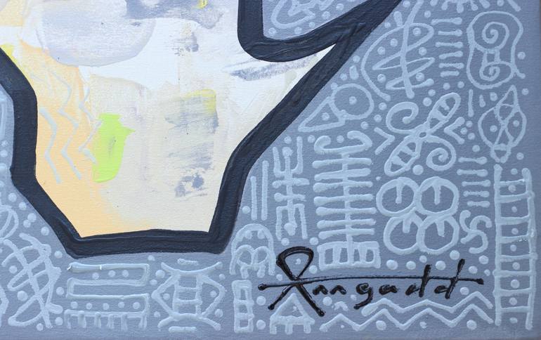 Original Modernism Abstract Painting by Ann Gadd