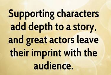 Supporting Characters add depth to a story thumb