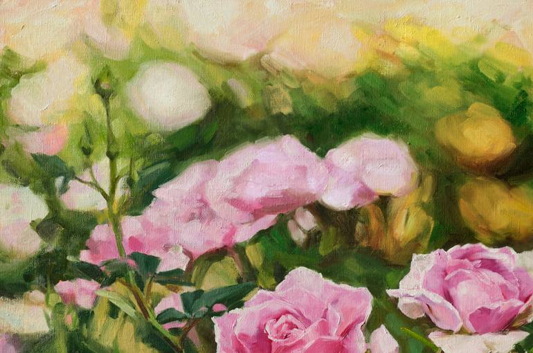 Original Abstract Floral Painting by Maryna Kisiv