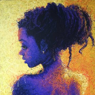 Print of Expressionism Portrait Paintings by PETER AGBADU