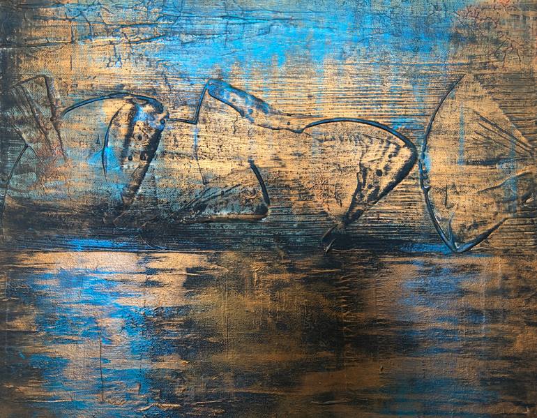 Original Abstract Expressionism Abstract Painting by Nicola Ann Beykirch