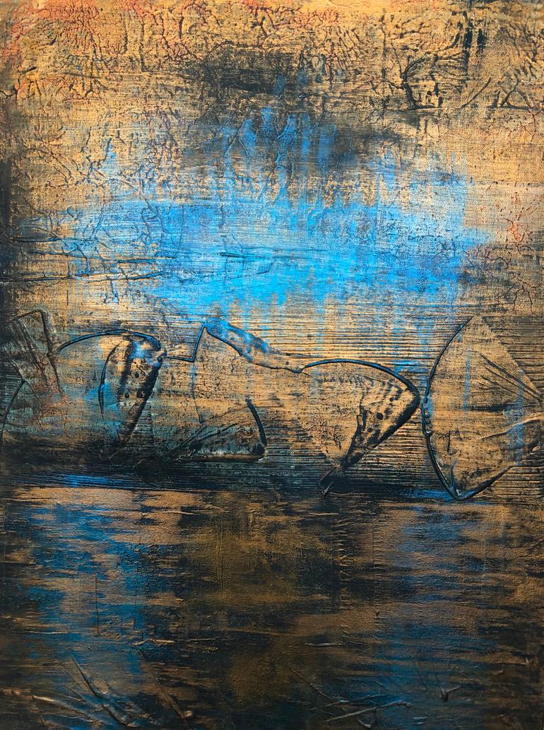 Original Abstract Expressionism Abstract Painting by Nicola Ann Beykirch