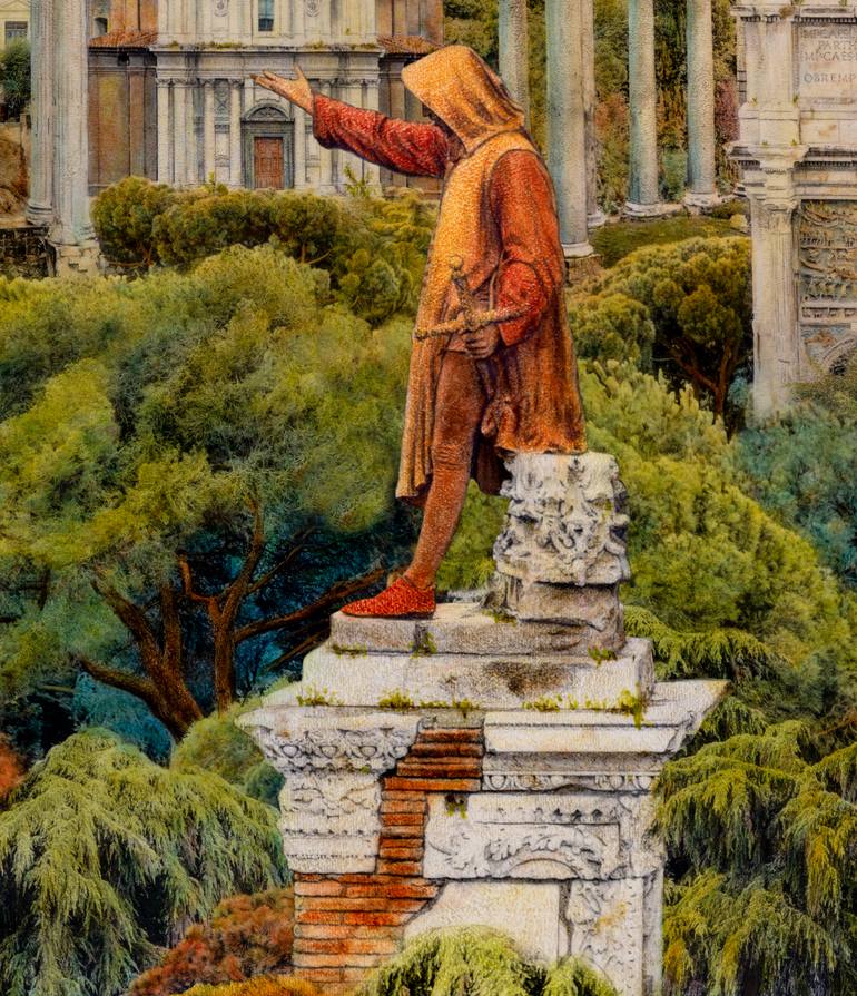 Original Figurative Cities Painting by Carlos Arriaga