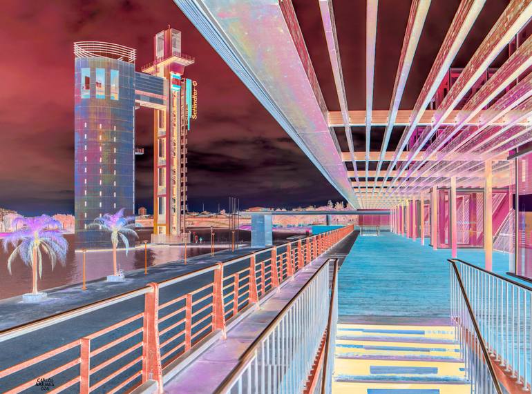 Original Architecture Photography by Carlos Arriaga | Contemporary Art on Paper | Transmuted Skies in the South of Spain.