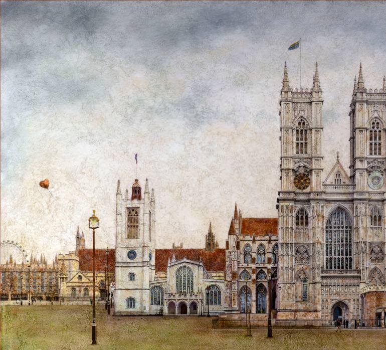 Original Realism Architecture Painting by Carlos Arriaga