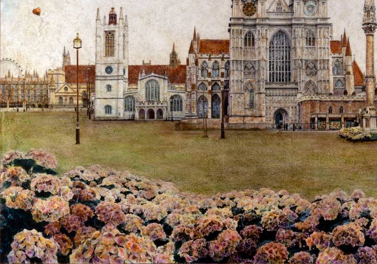 Original Realism Architecture Painting by Carlos Arriaga