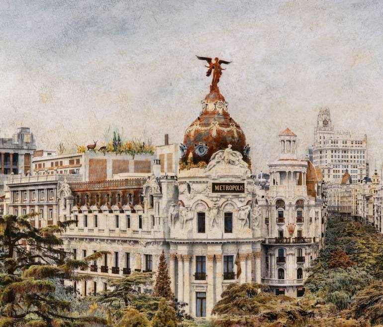 Original Cities Painting by Carlos Arriaga