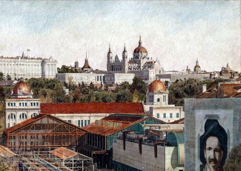 Original Fine Art Cities Painting by Carlos Arriaga