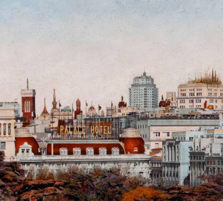 Original Figurative Cities Painting by Carlos Arriaga