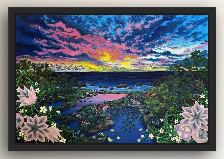 Original Illustration Landscape Painting by Mary Gamal