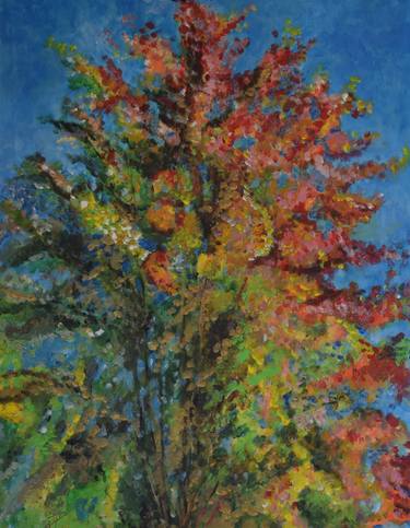 Original Impressionism Tree Paintings by roni kotler