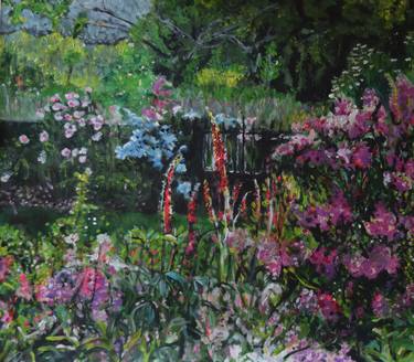 Original Garden Paintings by roni kotler