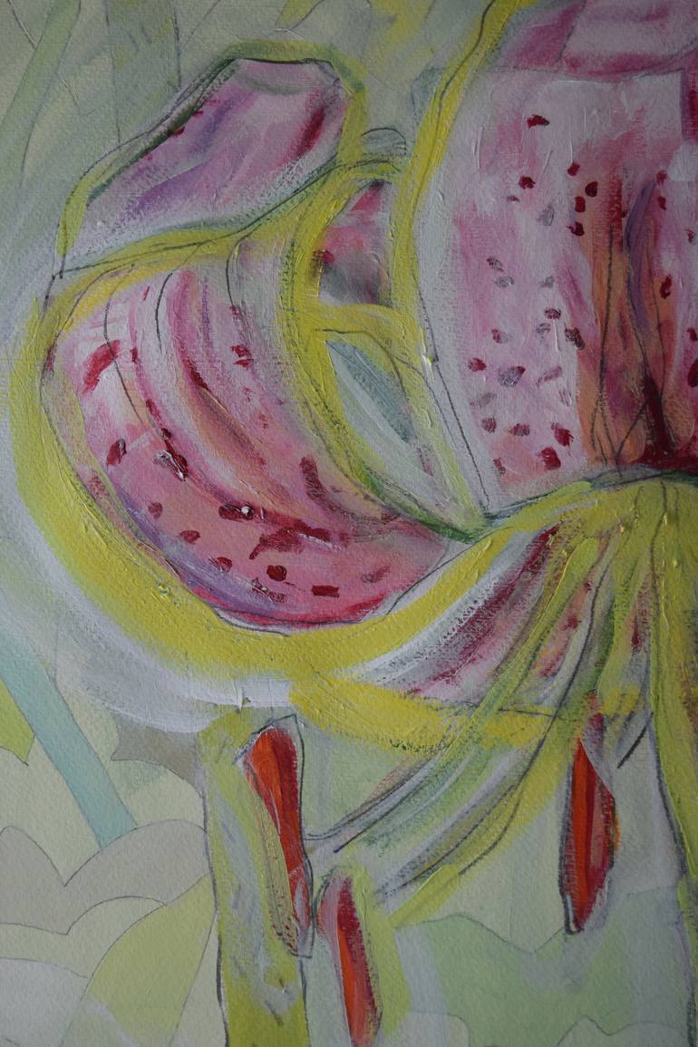 Original Floral Painting by roni kotler