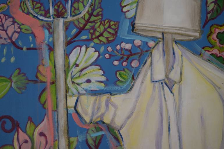Original Conceptual Garden Painting by Roni Kotler