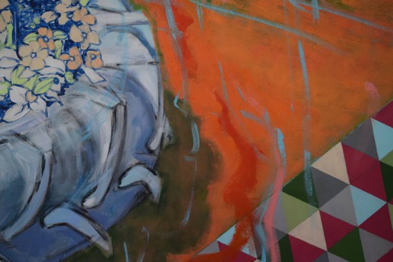 Original Conceptual Garden Painting by Roni Kotler