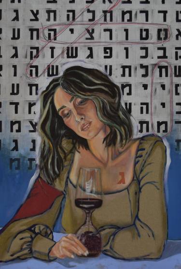 Original Women Painting by roni kotler