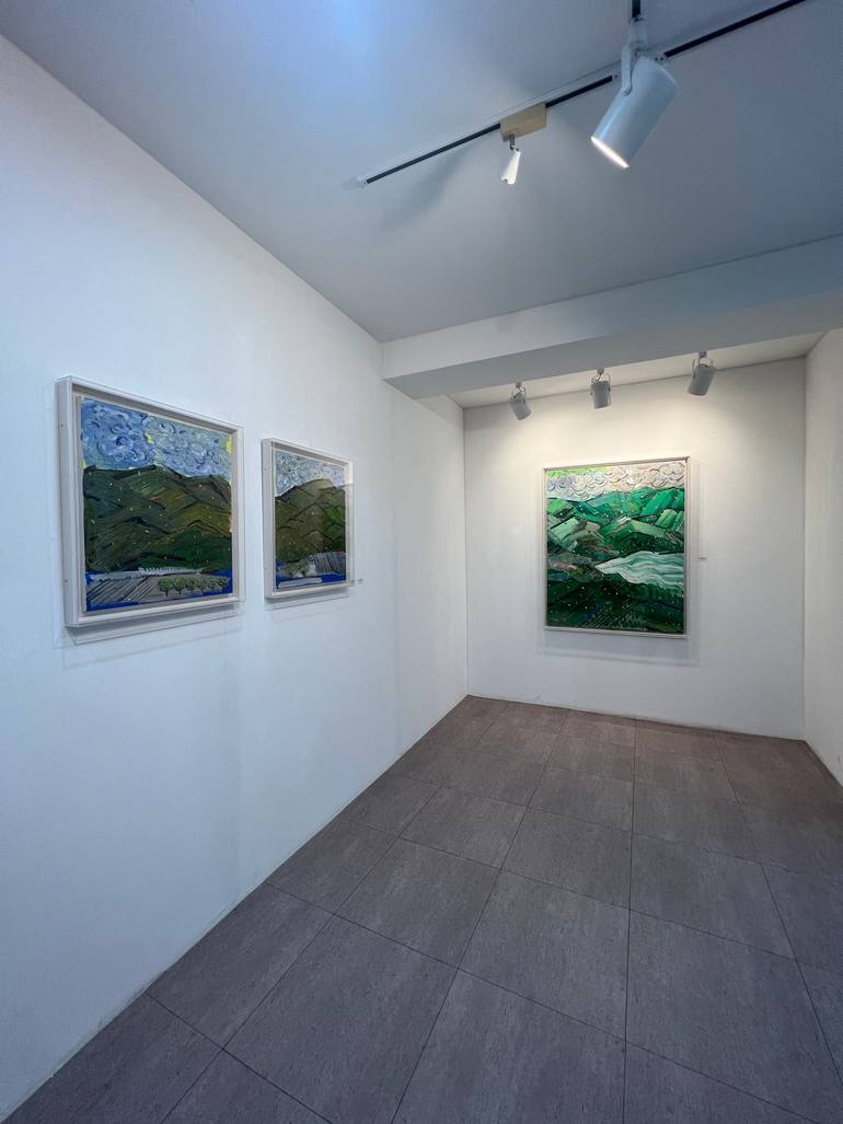 Original Expressionism Landscape Painting by Joong-Hyun Park