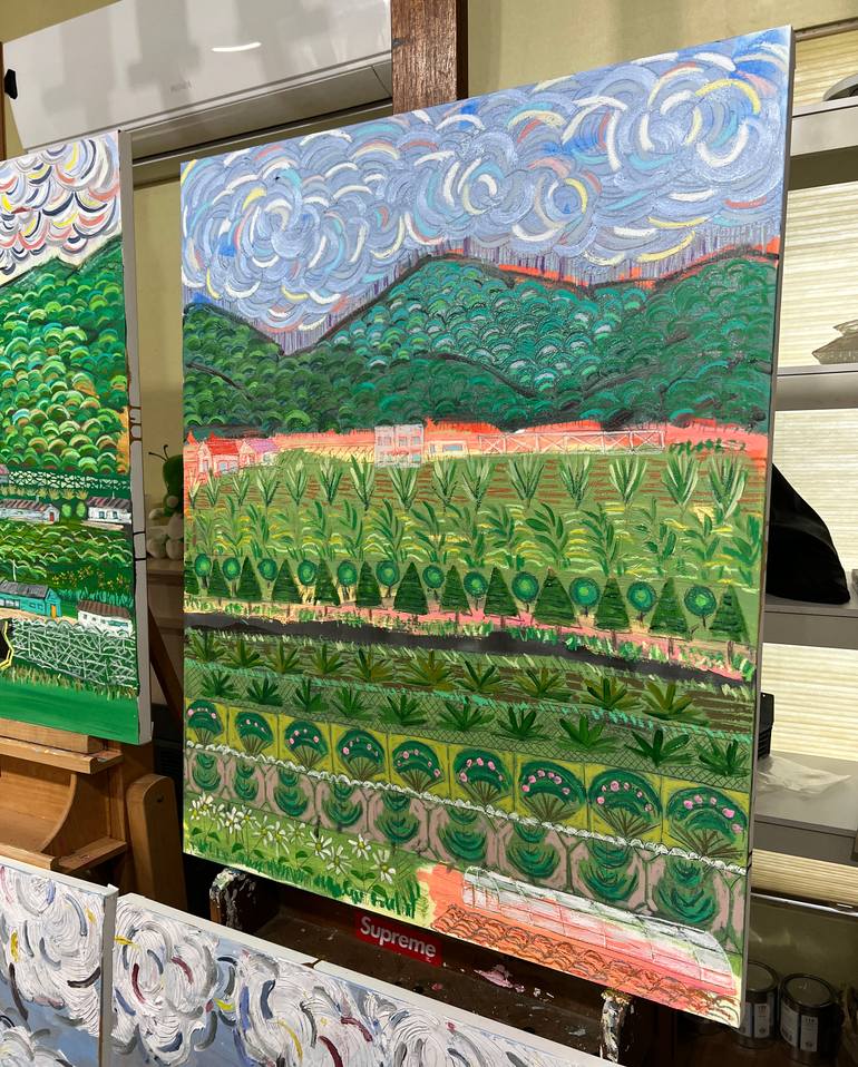 Original Expressionism Nature Painting by Joong-Hyun Park