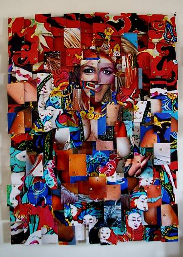 Original Art Deco People Collage by Joong-hyun Park