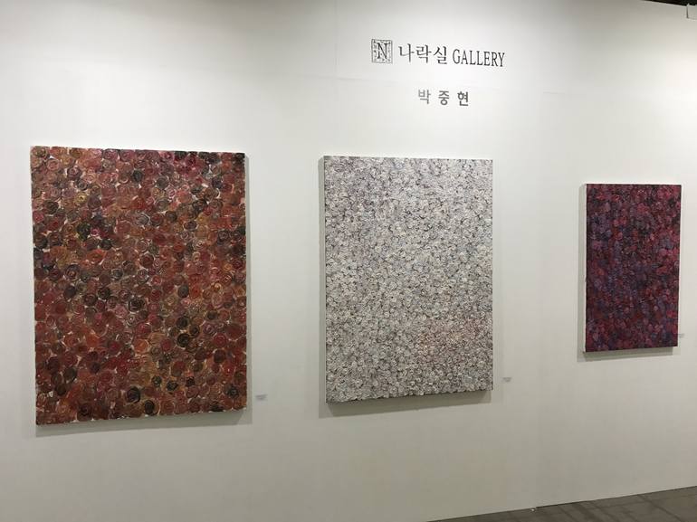Original Fine Art Abstract Painting by Joong-hyun Park