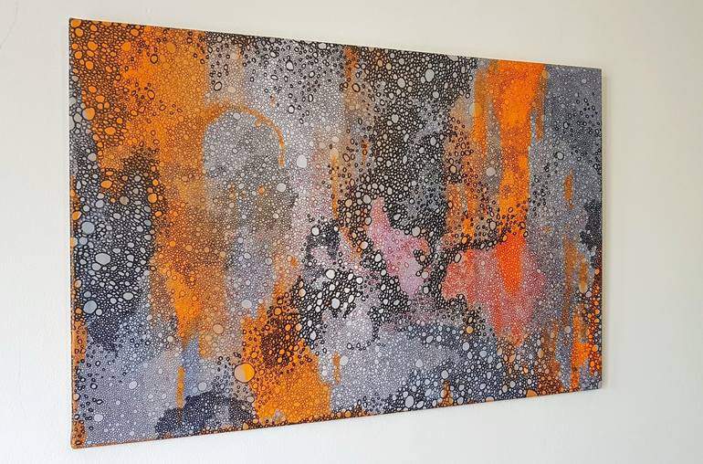 Original Abstract Expressionism Abstract Painting by Devrim X Gina