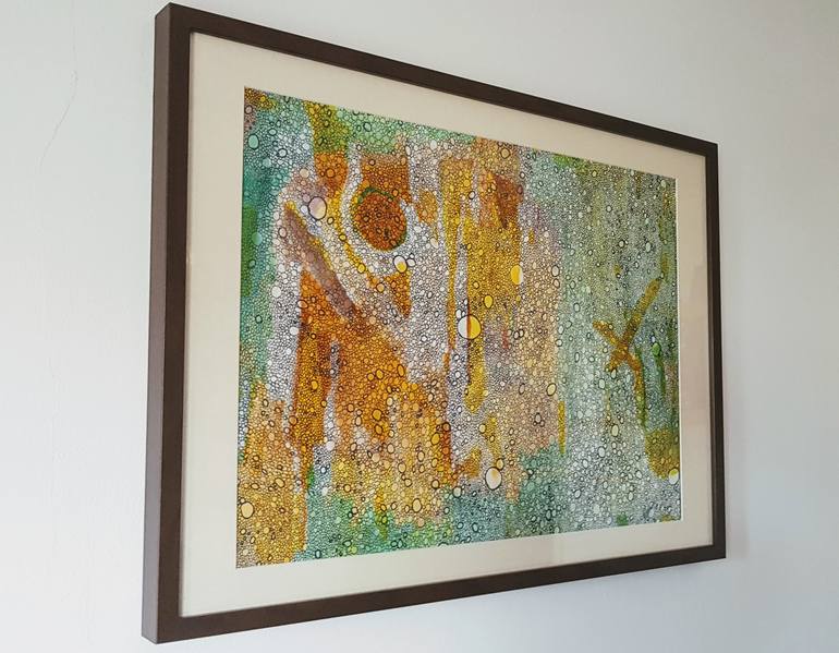 Original Abstract Expressionism Abstract Painting by Devrim X Gina