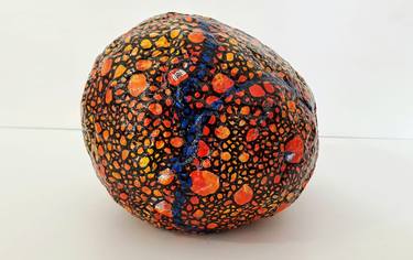 Misshapen Sphere - Red With Blue River thumb