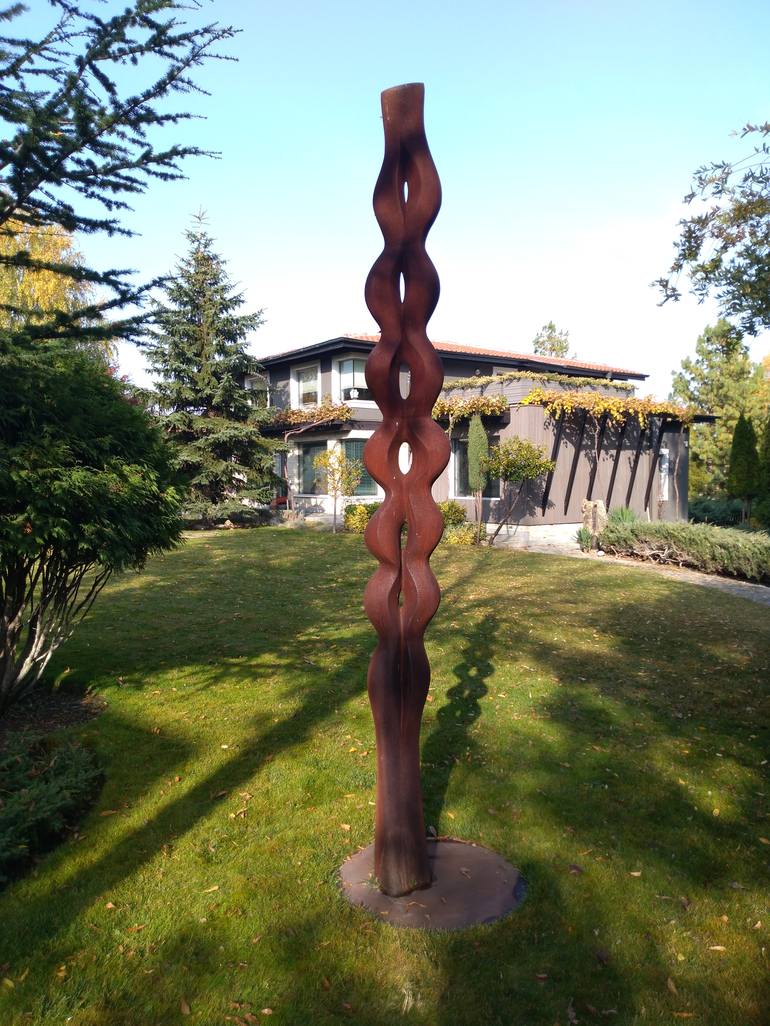 Original Abstract Garden Sculpture by Rasho Mitev