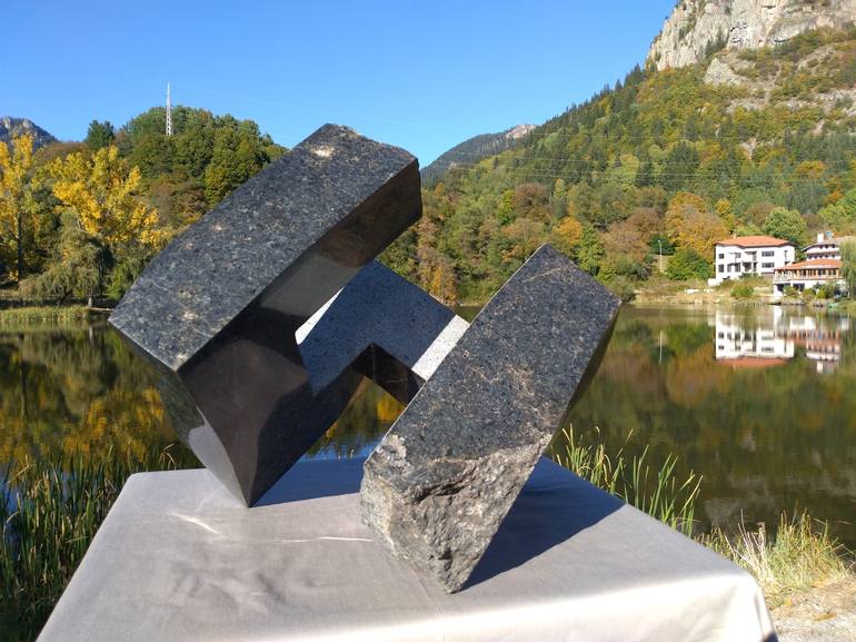 Original Abstract Geometric Sculpture by Rasho Mitev