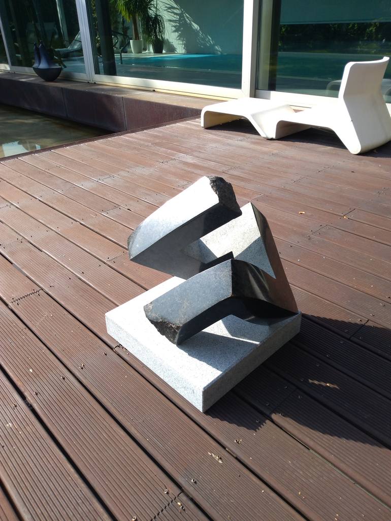 Original Abstract Geometric Sculpture by Rasho Mitev