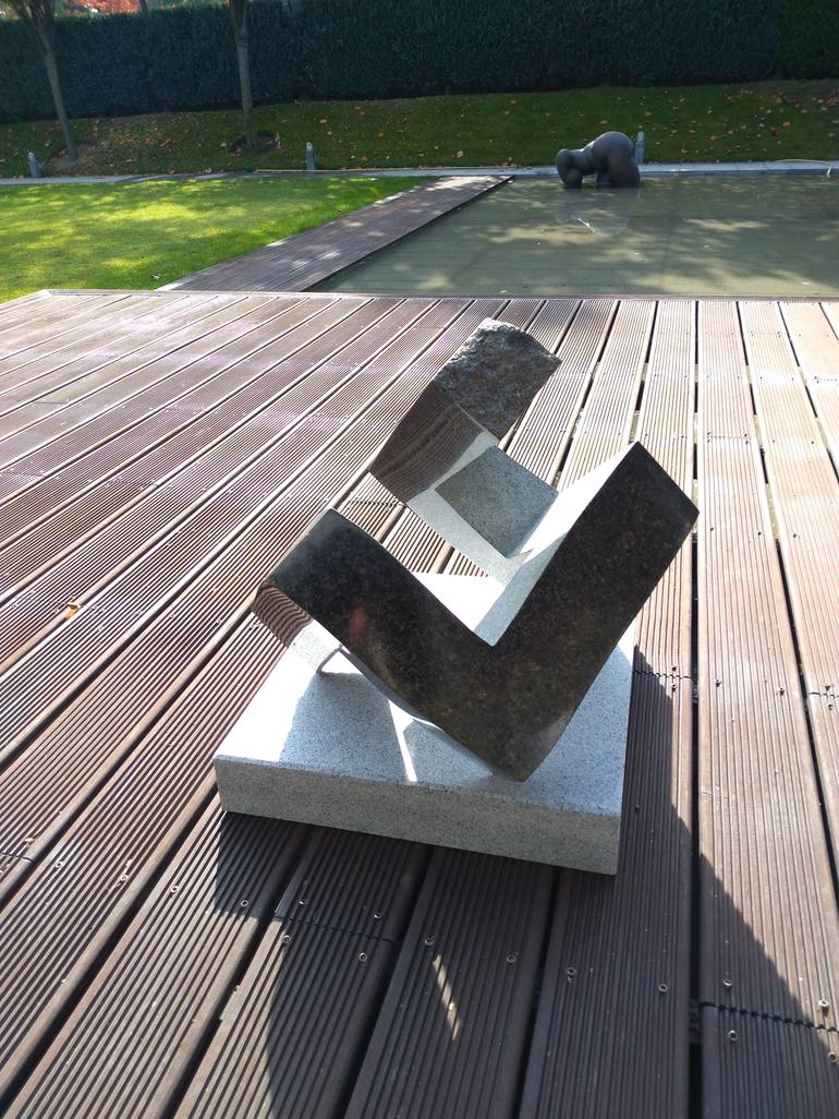 Original Abstract Geometric Sculpture by Rasho Mitev