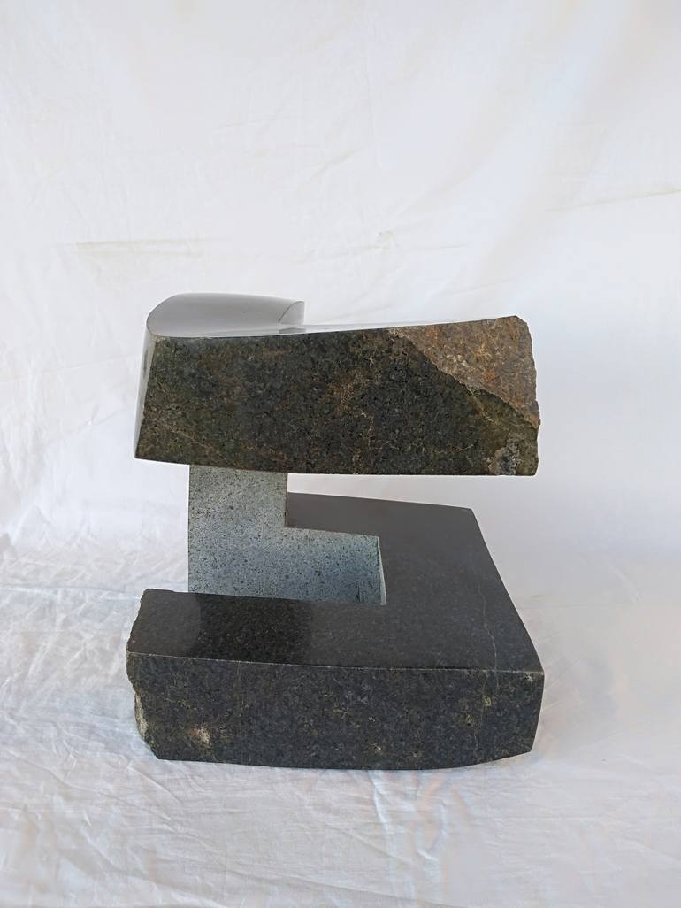 Original Abstract Geometric Sculpture by Rasho Mitev