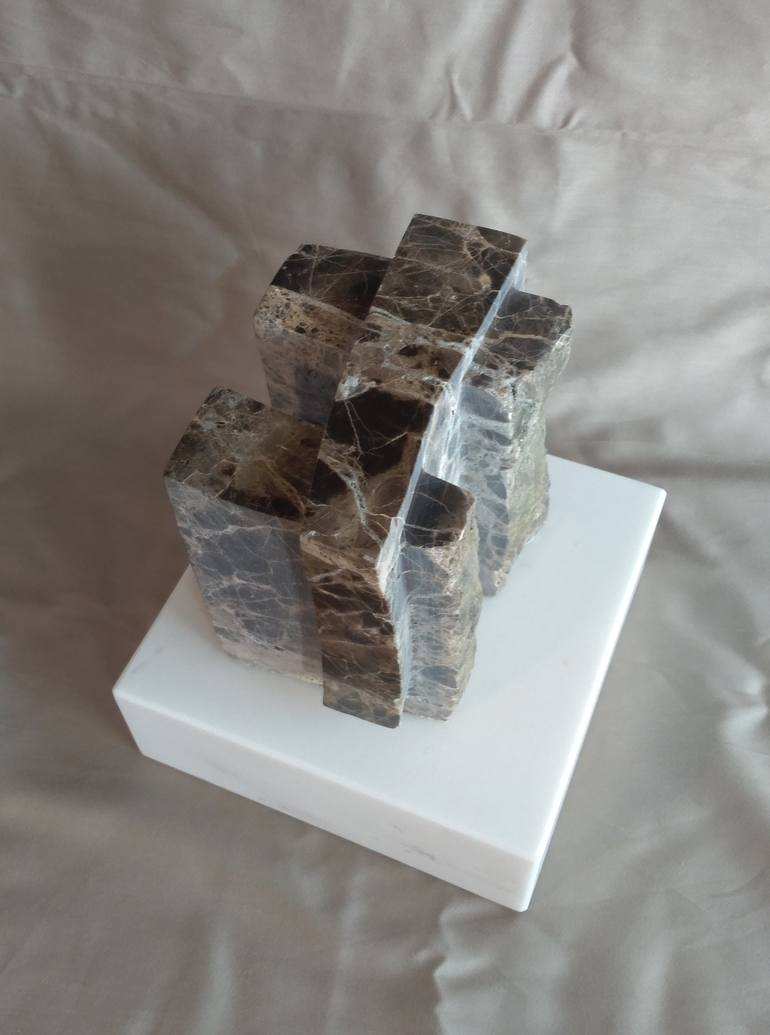 Original Abstract Geometric Sculpture by Rasho Mitev