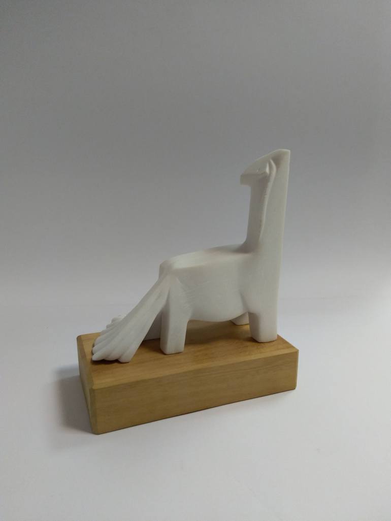 Original Cubism Horse Sculpture by Rasho Mitev