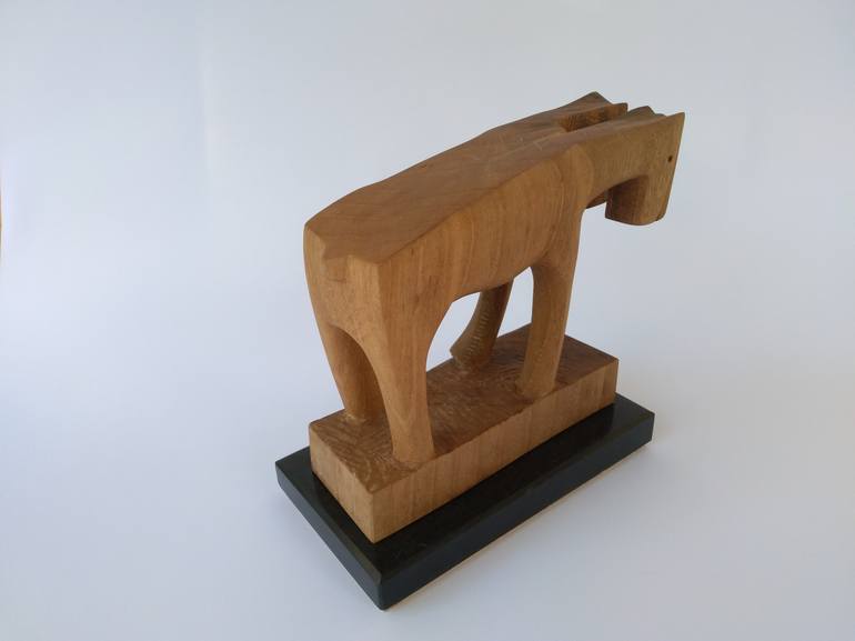 Original Art Deco Horse Sculpture by Rasho Mitev