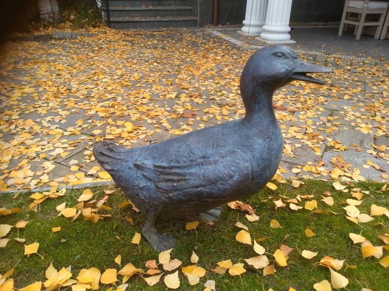 Original Portraiture Garden Sculpture by Rasho Mitev