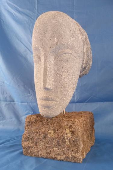 Original Surrealism Portrait Sculpture by Rasho Mitev