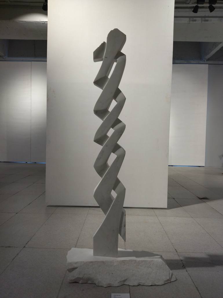 Original Abstract Geometric Sculpture by Rasho Mitev