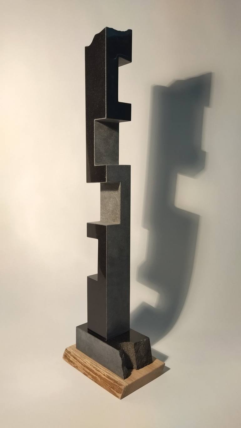 Original Abstract Geometric Sculpture by Rasho Mitev