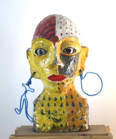 Original Figurative Portrait Sculpture by hulipa Art