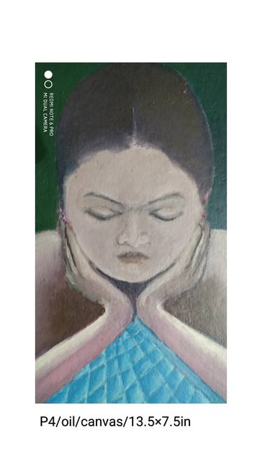 Print of Women Paintings by Pradeep K