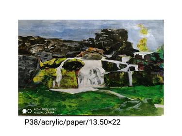 Print of Abstract Landscape Paintings by Pradeep K