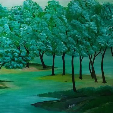 Original Tree Painting by Pradeep K
