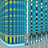 Blue, Orange, and Yellow - City Block edition - Brooklyn, NYC - Dye Sublimation on Aluminum - Limited Edition 2 of 20 by Shane Taremi
