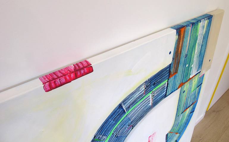 Original Bauhaus Abstract Painting by Kirsty Black