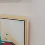 Handmade, pine wood frame, clear satin varnish